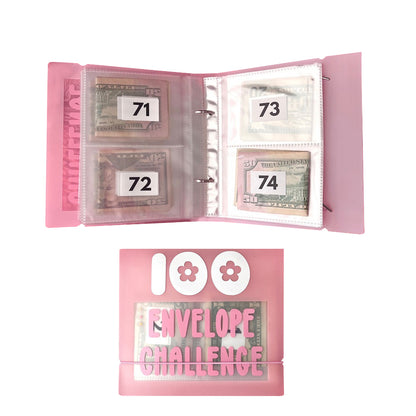 100 Envelope Challenge Binder Money Saving Storage Binder Fun Way to Save Money