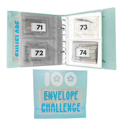 100 Envelope Challenge Binder Money Saving Storage Binder Fun Way to Save Money