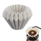 50 Sheets Disposable Basket Coffee Filters Paper for Drip Coffee Maker