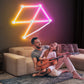 Smart RGB Music Wall Lights Bar Works with Alexa and Google Assistant for Gaming Room Decor