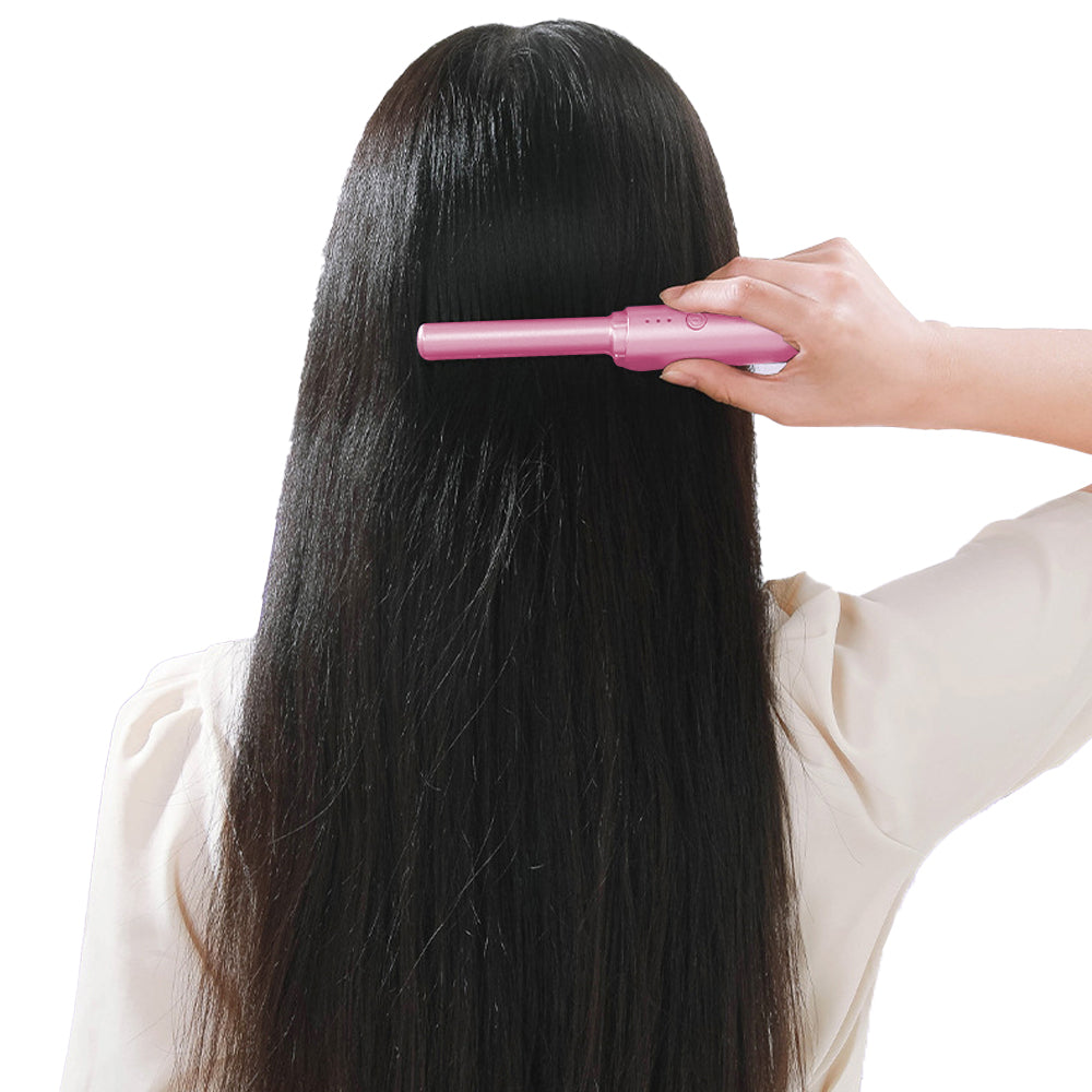 Portable Hair Straightener Comb Rechargeable Mini Hair Straightener