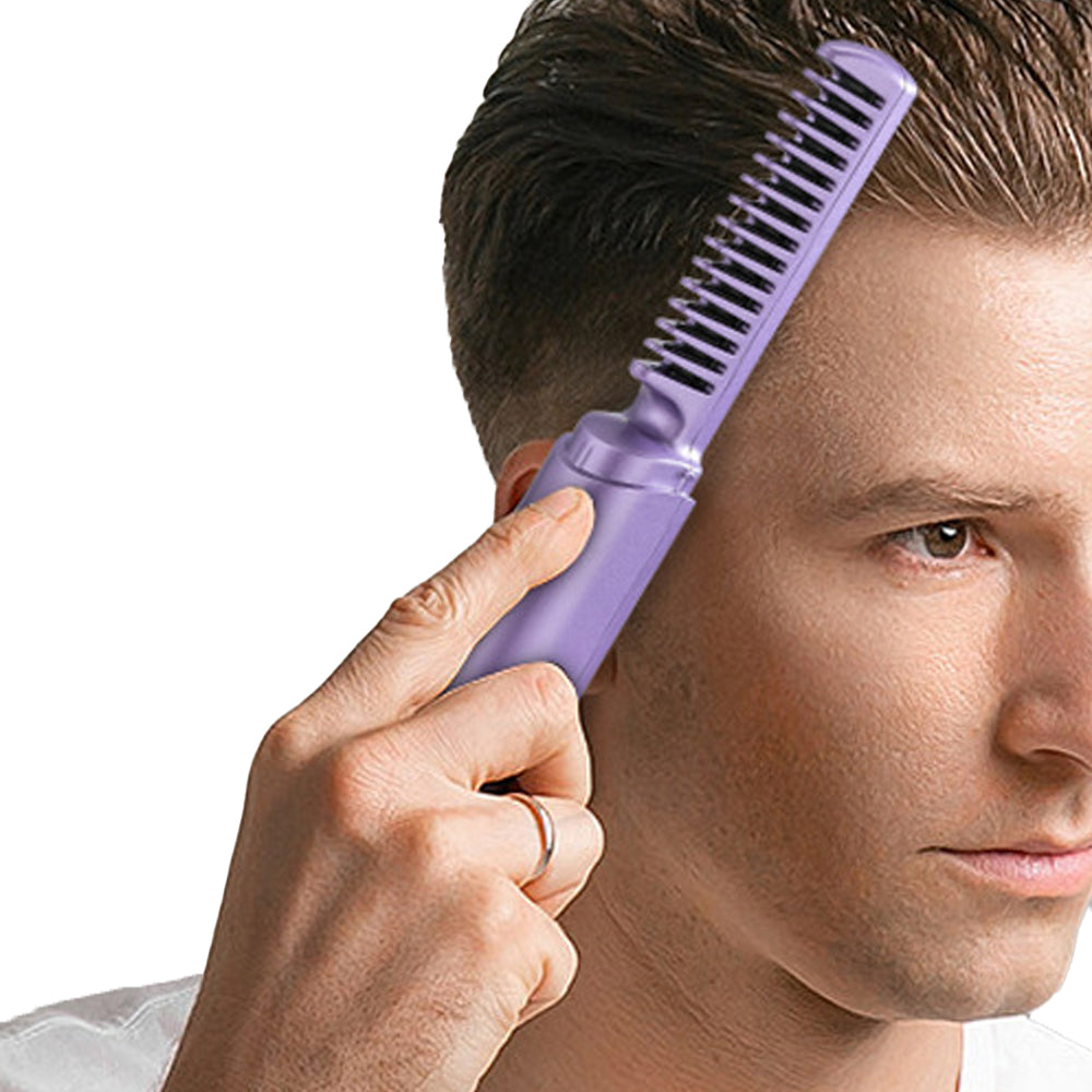 Portable Hair Straightener Comb Rechargeable Mini Hair Straightener
