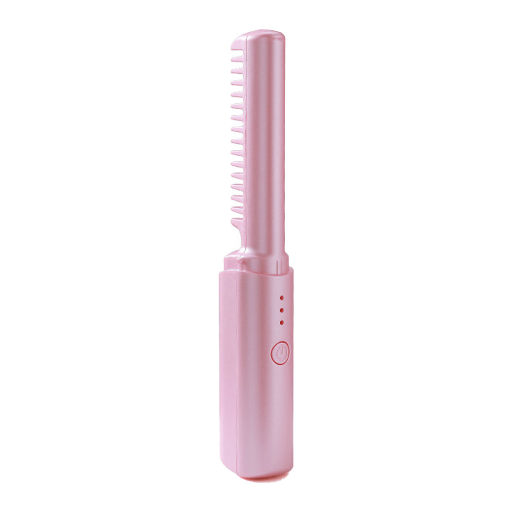Portable Hair Straightener Comb Rechargeable Mini Hair Straightener
