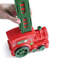 Kids Christmas Domino Electric Train Toy Set with Sound Kids Construction Stacking Toys