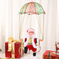 Electric Santa Claus with Parachute Christmas Tree Hanging Ornaments-Four-circle Santa Claus