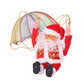 Electric Santa Claus with Parachute Christmas Tree Hanging Ornaments-Somersault Santa Claus