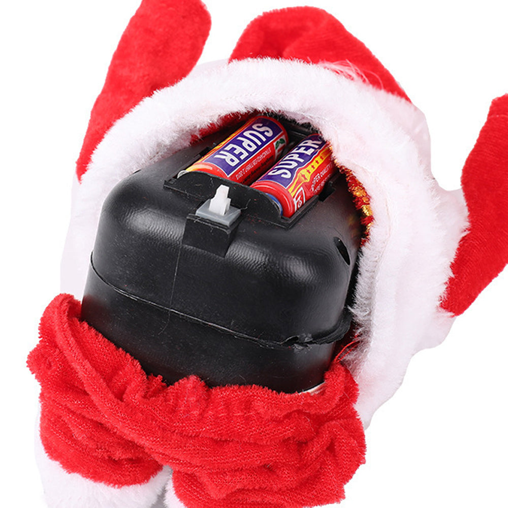 Electric Santa Claus with Parachute Christmas Tree Hanging Ornaments-Four-circle Santa Claus