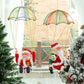 Electric Santa Claus with Parachute Christmas Tree Hanging Ornaments-Somersault Santa Claus