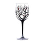 Four Seasons Tree Hand-painting Wine Glasses Goblet Champagne Cup