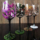 4Pcs Set Four Seasons Tree Hand-painting Wine Glasses Goblet Champagne Cup
