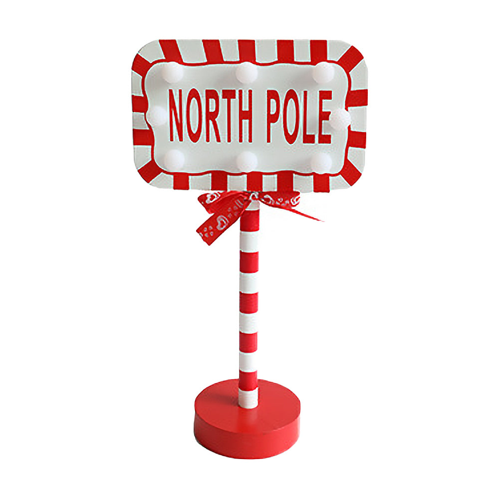 Christmas LED Road Sign Table Light-Rectangular