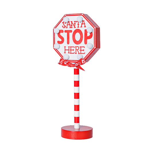 Christmas LED Road Sign Table Light-Octagonal