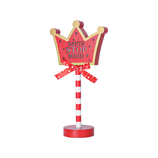 Christmas LED Road Sign Table Light-Crown Shaped