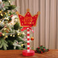 Christmas LED Road Sign Table Light-Crown Shaped