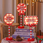 Christmas LED Road Sign Table Light-Circular