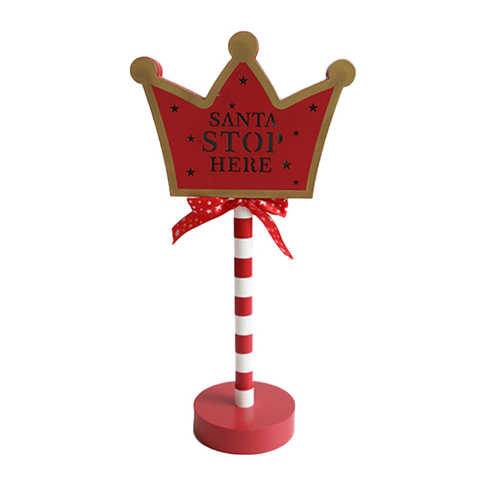 Christmas LED Road Sign Table Light-Crown Shaped
