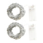2Pcs 20 LED Lights Hanging Christmas Garland Decorative String Lights for Christmas Tree