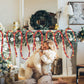 2Pcs 20 LED Lights Hanging Christmas Garland Decorative String Lights for Christmas Tree