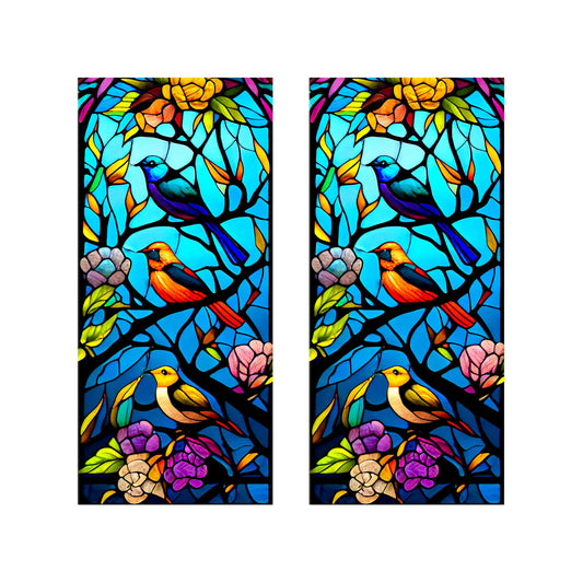 2 Sheets Static Cling Privacy Window Sticker-3 Birds