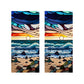2 Sheets Static Cling Privacy Window Sticker-Sea