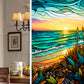 2 Sheets Static Cling Privacy Window Sticker-Sun Rise