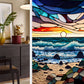 2 Sheets Static Cling Privacy Window Sticker-Sea