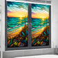 2 Sheets Static Cling Privacy Window Sticker-Sun Rise