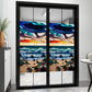 2 Sheets Static Cling Privacy Window Sticker-Sea