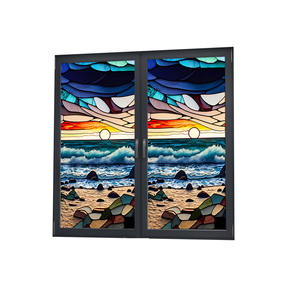 2 Sheets Static Cling Privacy Window Sticker-Sea