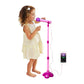 Kids Karaoke Machine with 1 Microphone Adjustable Stand Music Play Toy