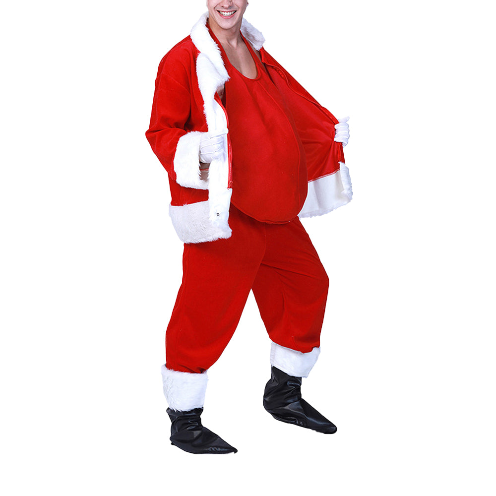 Santa Belly Costume Unisex Padded Belly Stuffer for Christmas Cosplay