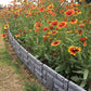 6Pcs Plastic Garden Landscape Edging Borders 1.5M Flower Bed Borders Garden Lawn Fence