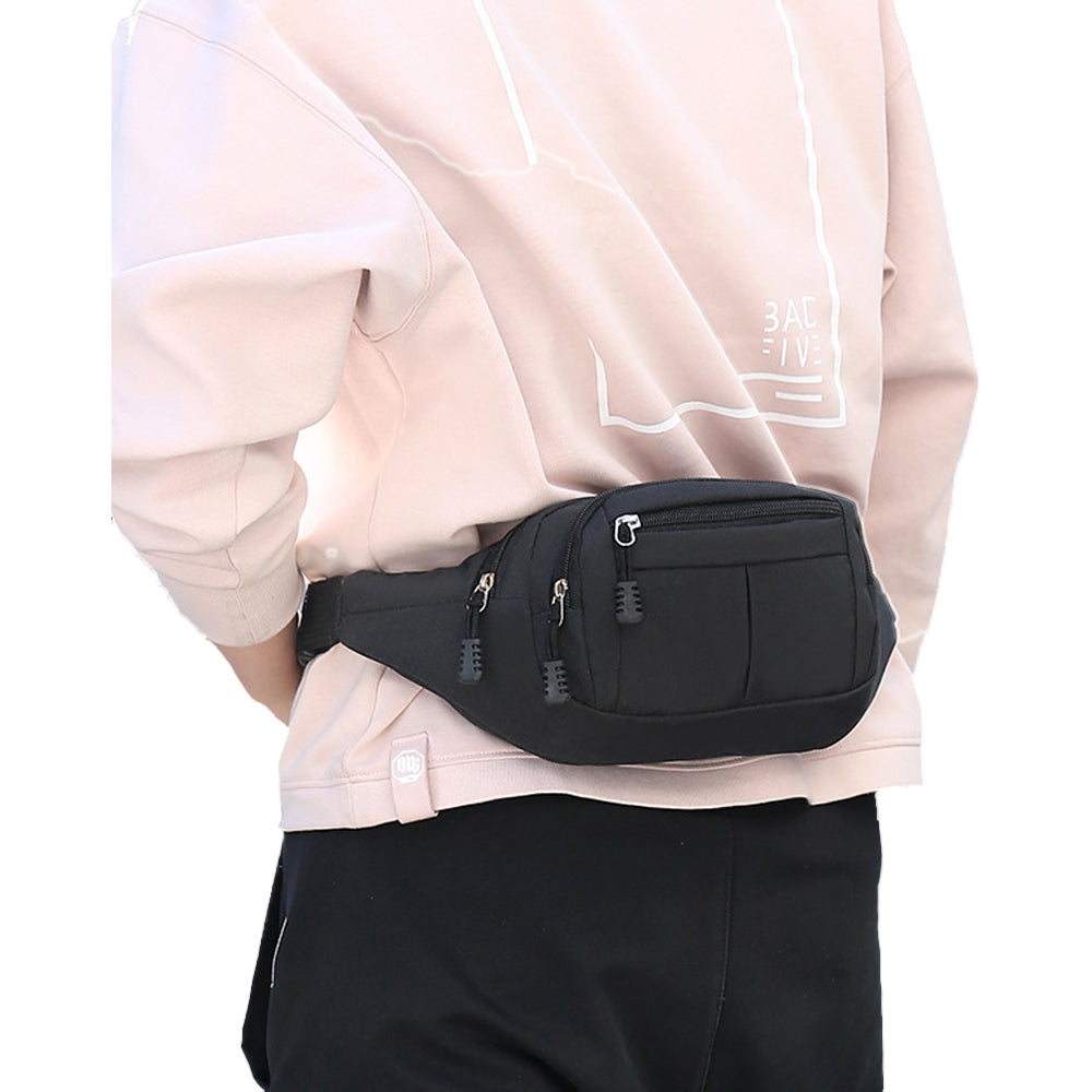 Unisex Sling Bag Chest Pack Fanny Pack Sports Waist Bag Wallet