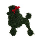 Dog Shaped Christmas Wreath-Dog with Red Bow