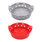 2Pcs Round Foldable Air Fryer Silicone Pot Reusable Air Fryer Basket Oven Baking Tray Pan Air Fryer Liner