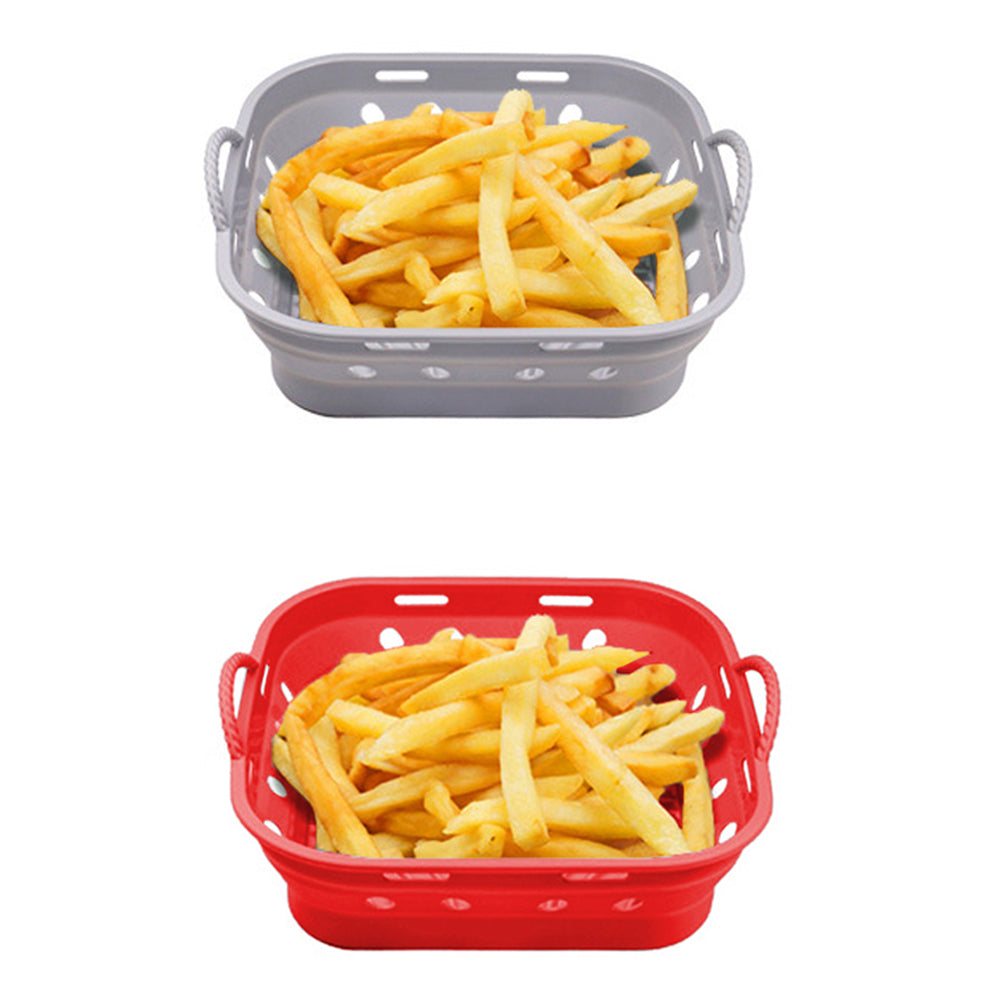 2Pcs Square Foldable Air Fryer Silicone Liner