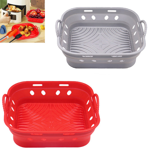2Pcs Square Foldable Air Fryer Silicone Liner