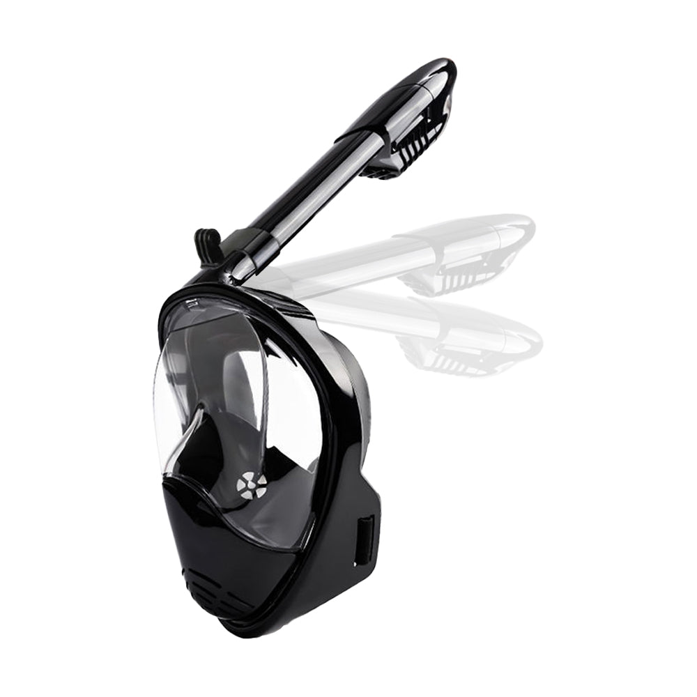 Full Face Snorkel Mask with Camera Mount and 2 Transparent Waist Bags