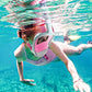 Full Face Snorkel Mask with Camera Mount and 2 Transparent Waist Bags
