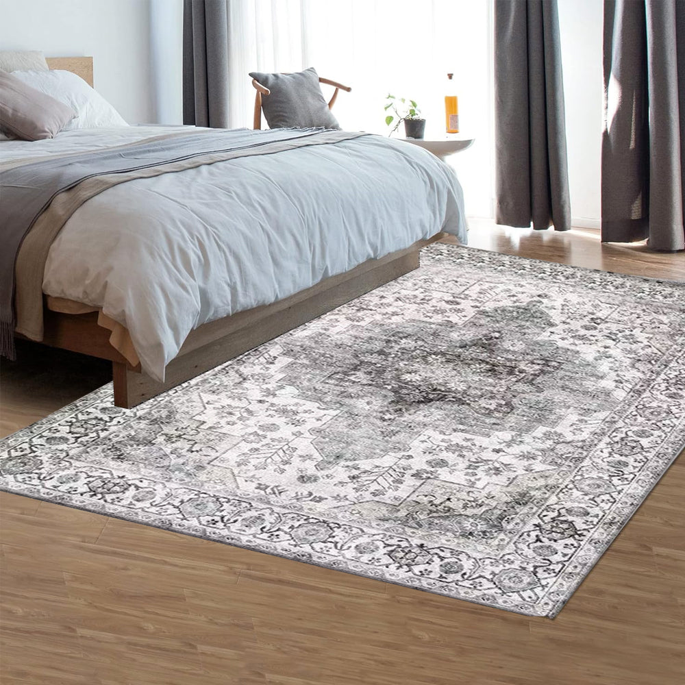 Bohemian Rug Floor Protector Mat Non-Slip Carpet Vintage Rugs for Home Decoration