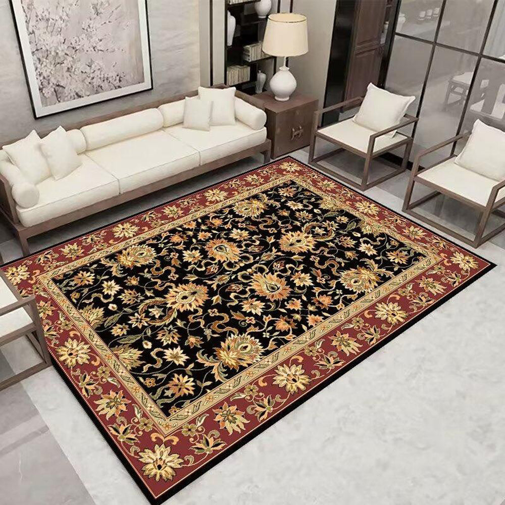 Bohemian Rug Floor Protector Mat Non-Slip Carpet Vintage Rugs for Home Decoration