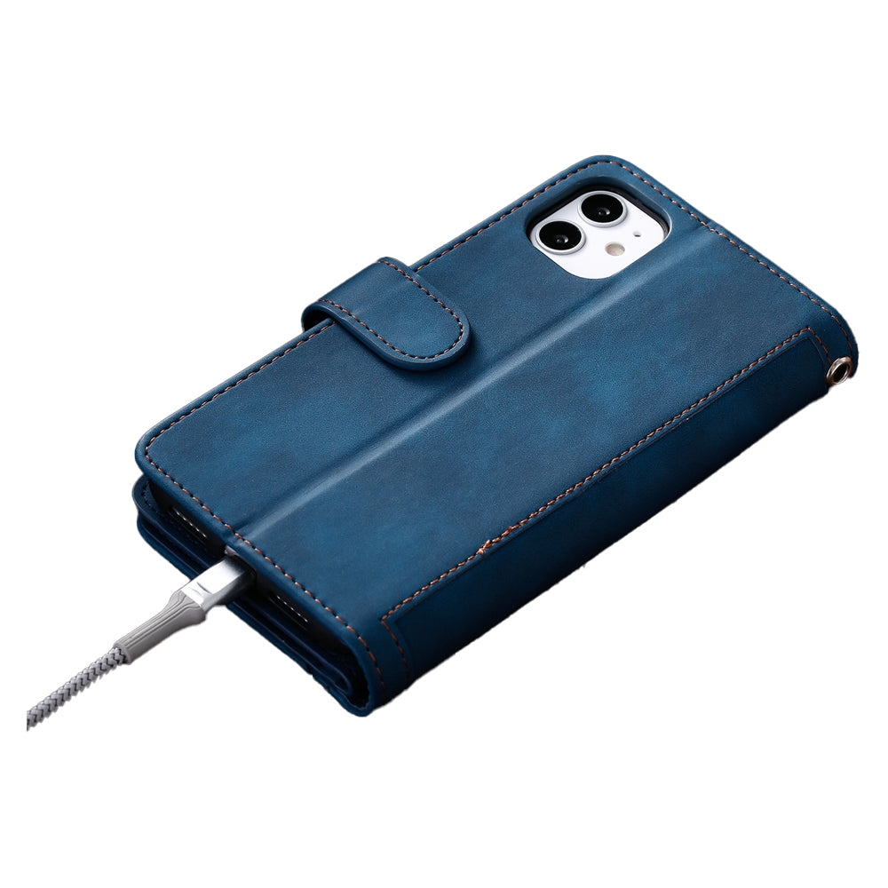 For iPhone 15Pro Case Leather Wallet Flip Cover