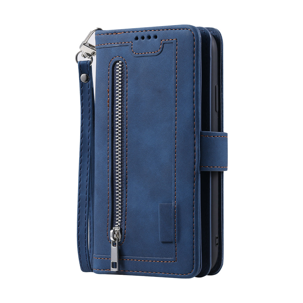 For iPhone 15 Case Leather Wallet Flip Cover