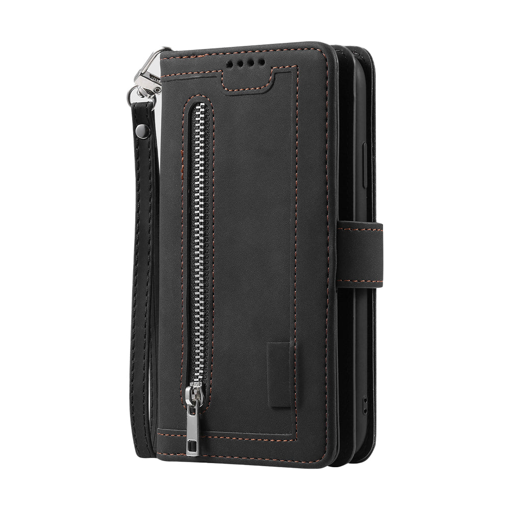 For iPhone 15 Case Leather Wallet Flip Cover