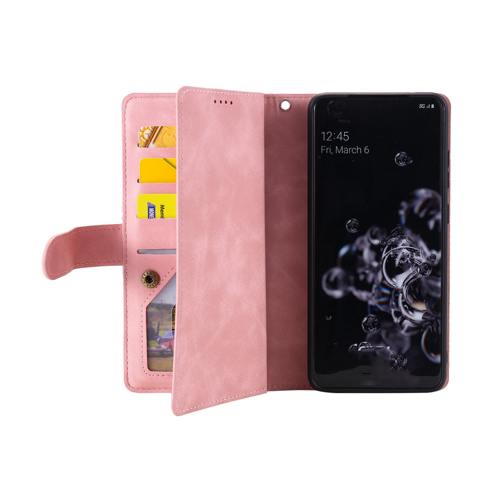 For iPhone 15 Case Leather Wallet Flip Cover