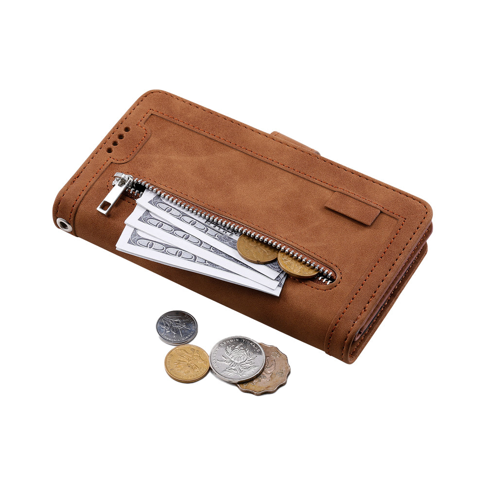 For iPhone 15Pro Case Leather Wallet Flip Cover