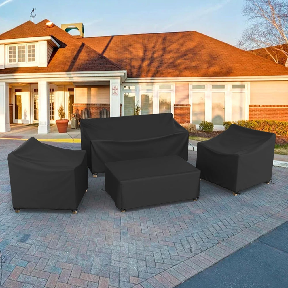 4-Piece Water Resistant Patio Furniture Cover