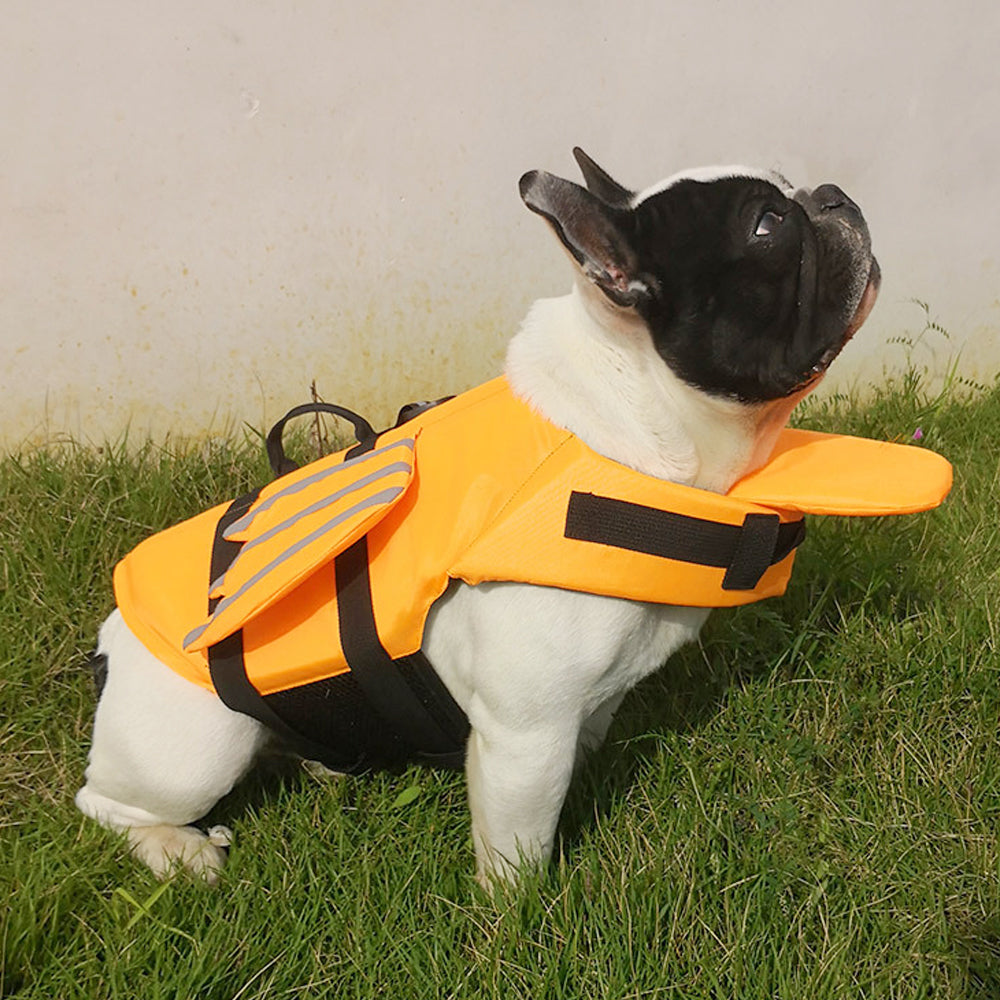 Dog Wings Adjustable Flotation Swim Vest with Chin Float