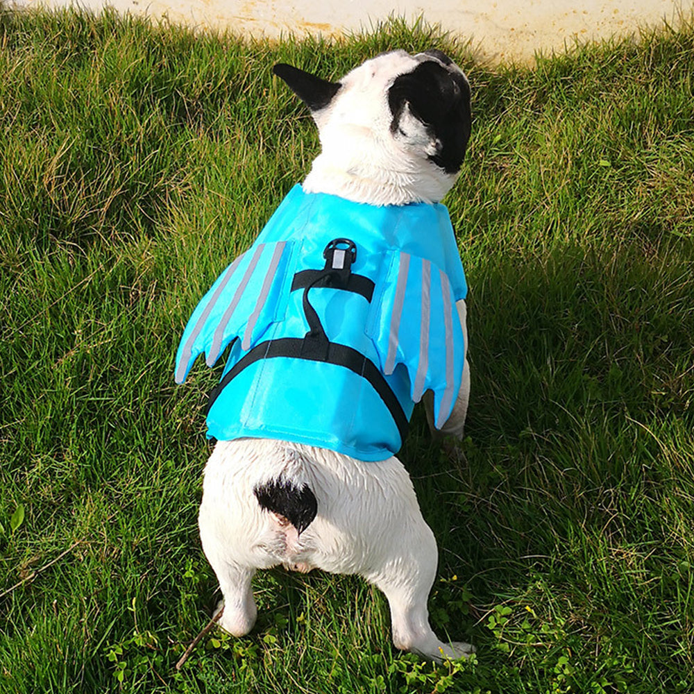 Dog Wings Adjustable Flotation Swim Vest with Chin Float