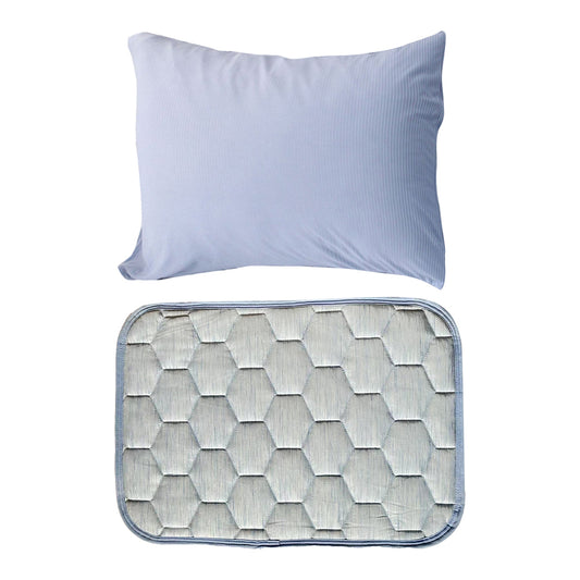 2Pcs Breathable Pillow Towel and Pillowcase with Envelope Closure